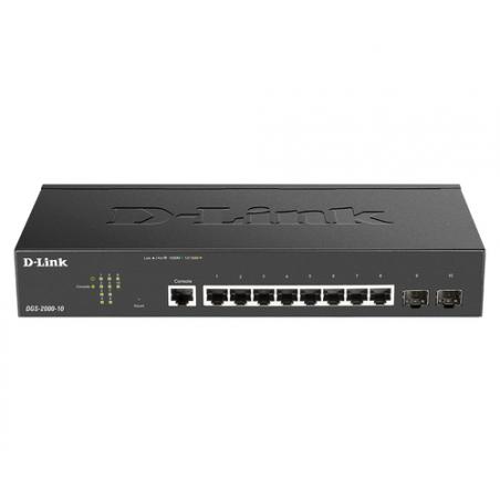 D-Link DGS-2000-10 switch Gestionado L2/L3 Gigabit Ethernet (10/100/1000) 1U Negro - Imagen 1