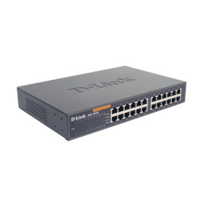 D-Link 24-port 10/100M NWay Desktop - Internal PSU (incl. 19" rack mount kit) No administrado - Imagen 1