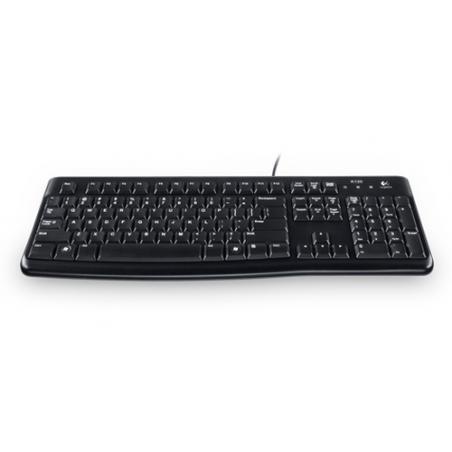 Logitech K120 teclado USB QWERTZ Checa Negro - Imagen 1