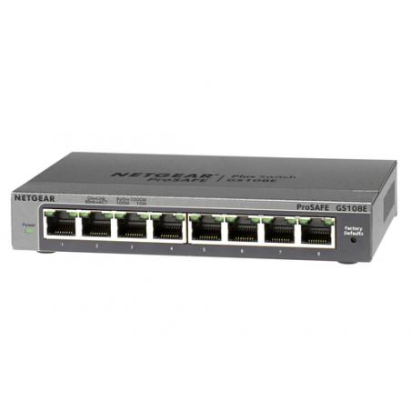 Netgear GS108E Gigabit Ethernet (10/100/1000) Negro - Imagen 5