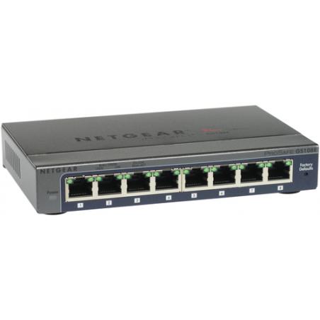 Netgear GS108E Gigabit Ethernet (10/100/1000) Negro - Imagen 6