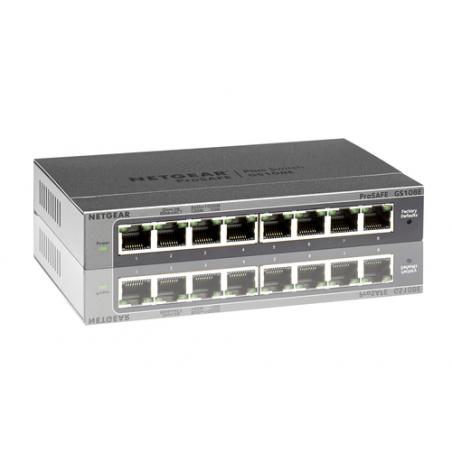 Netgear GS108E Gigabit Ethernet (10/100/1000) Negro - Imagen 7