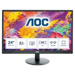 AOC M2470SWH LED display 61 cm (24") 1920 x 1080 Pixeles Full HD Negro - Imagen 1
