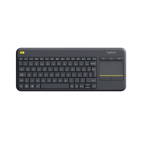 Logitech K400 Plus teclado RF inalámbrico QWERTZ Suizo Negro - Imagen 2