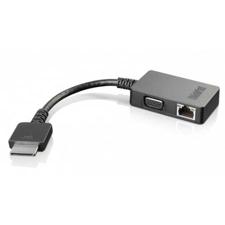 Lenovo 4X90J31060 adaptador de cable OneLink+ VGA/RJ45 Negro - Imagen 1