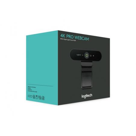 Logitech BRIO cámara web 4096 x 2160 Pixeles USB 3.2 Gen 1 (3.1 Gen 1) Negro - Imagen 3