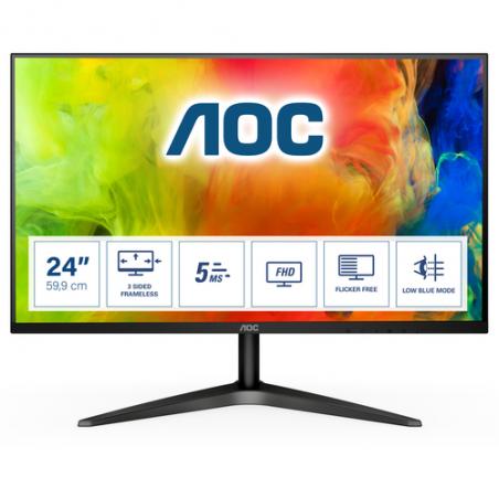 AOC B1 24B1H pantalla para PC 61 cm (24") 1920 x 1080 Pixeles Full HD LED Negro - Imagen 1