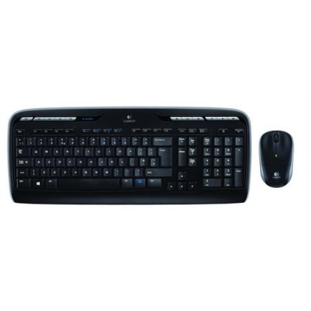 Logitech MK330 teclado RF inalámbrico Ruso Negro - Imagen 1