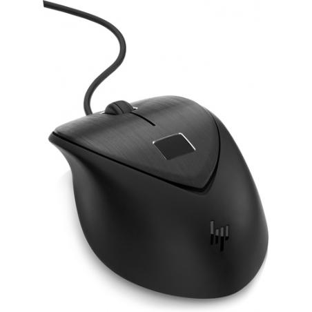 HP USB Fingerprint Mouse ratón USB tipo A Ambidextro - Imagen 2