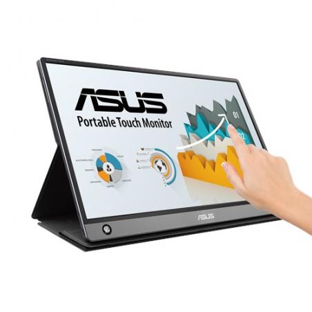 ASUS MB16AMT monitor pantalla táctil 39,6 cm (15.6") 1920 x 1080 Pixeles Multi-touch Mesa Gris - Imagen 1