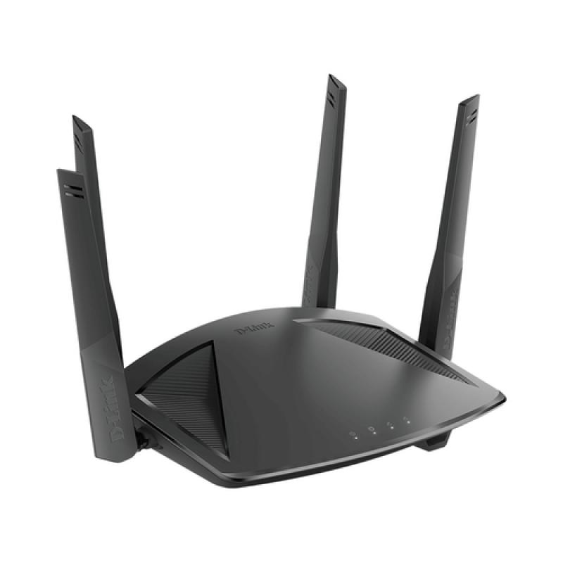 D-Link DIR-X1860 router inalámbrico Gigabit Ethernet Doble banda (2,4 GHz / 5 GHz) Negro - Imagen 1