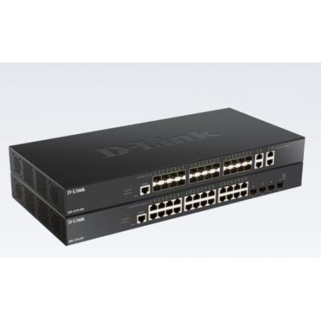 D-Link DXS-1210-28S switch Gestionado 10G Ethernet (100/1000/10000) 1U Negro - Imagen 1