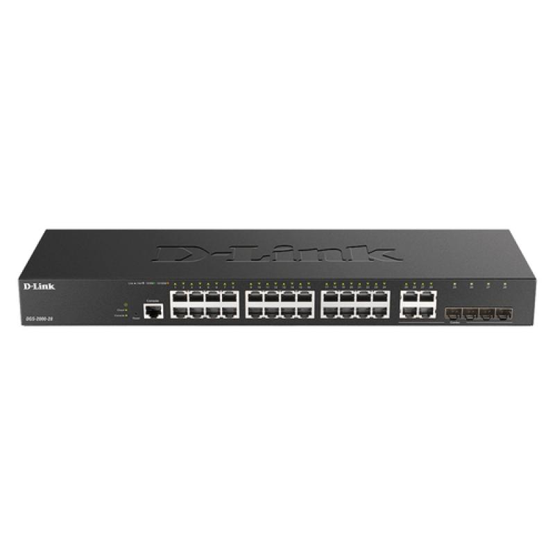 D-Link DGS-2000-28 switch Gestionado L2/L3 Gigabit Ethernet (10/100/1000) 1U Negro - Imagen 1