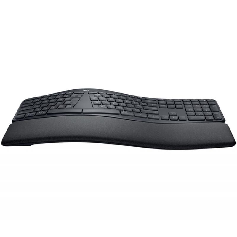Logitech Ergo K860 teclado RF Wireless + Bluetooth Español Negro - Imagen 1