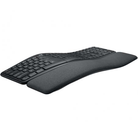 Logitech Ergo K860 teclado RF Wireless + Bluetooth Español Negro - Imagen 2