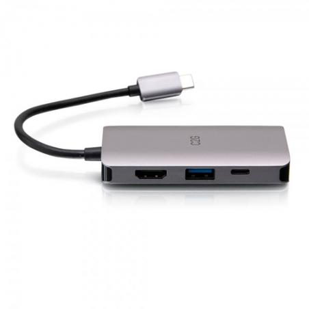 C2G Mini base USB-C 4 en 1 con alimentación HDMI, USB-A, Ethernet y USB-C de hasta 100 W - 4K 30 Hz - Imagen 4