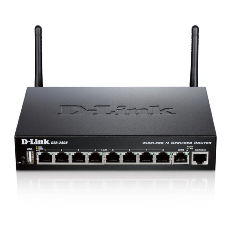 D-Link DSR-250N router inalámbrico Banda única (2,4 GHz) Gigabit Ethernet Negro - Imagen 1