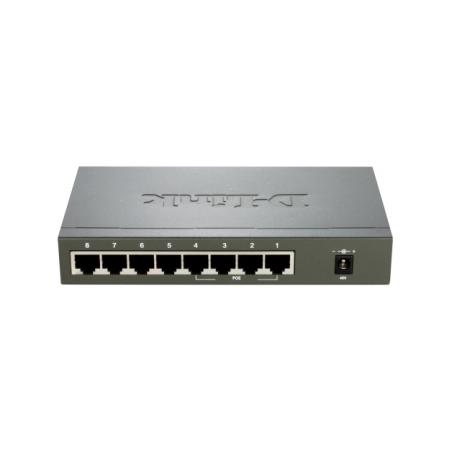 D-Link DES-1008PA switch No administrado Fast Ethernet (10/100) Negro Energía sobre Ethernet (PoE) - Imagen 2