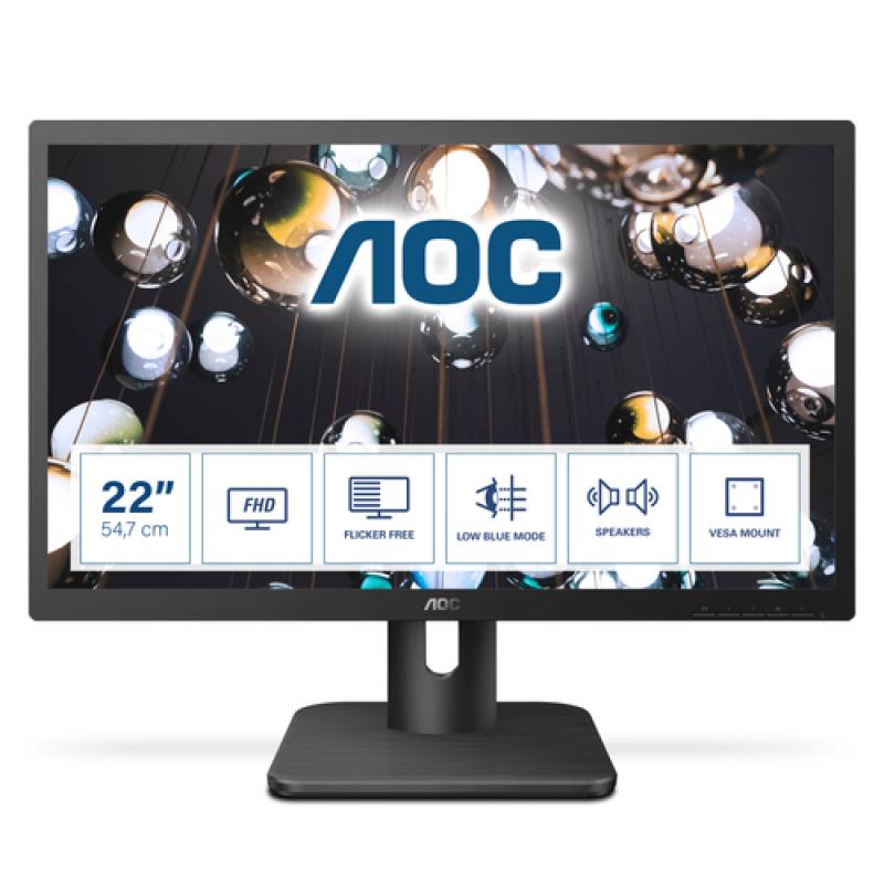 AOC E1 22E1D pantalla para PC 54,6 cm (21.5") 1920 x 1080 Pixeles Full HD LED Negro - Imagen 1