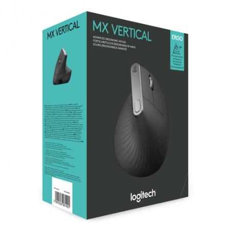 Logitech MX Vertical ratón mano derecha RF inalámbrica + Bluetooth Óptico 4000 DPI - Imagen 27