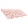 Logitech K380 teclado Bluetooth AZERTY Francés Rosa - Imagen 1