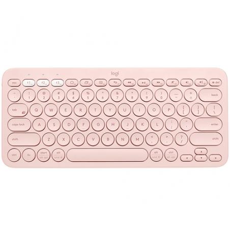 Logitech K380 teclado Bluetooth AZERTY Francés Rosa - Imagen 2
