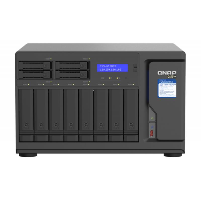 QNAP TVS-h1288X NAS Torre Ethernet Negro - Imagen 1