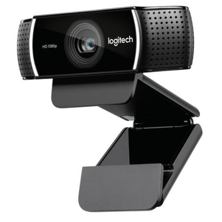 Logitech C922 cámara web 1920 x 1080 Pixeles USB Negro - Imagen 1