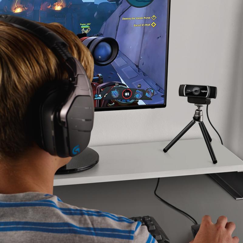 Logitech C922 cámara web 1920 x 1080 Pixeles USB Negro - Imagen 7