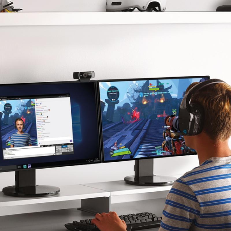 Logitech C922 cámara web 1920 x 1080 Pixeles USB Negro - Imagen 9