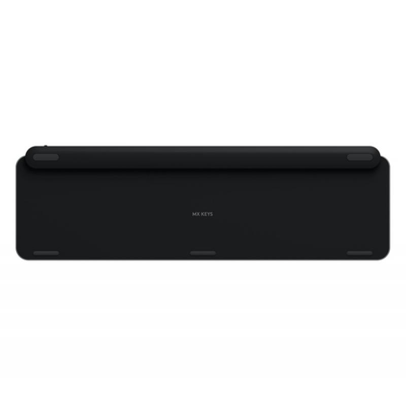 Logitech MX Keys teclado RF Wireless + Bluetooth QWERTY Pan Nordic Aluminio, Negro - Imagen 2