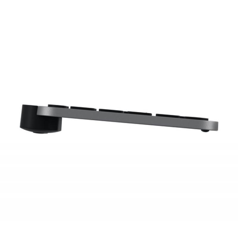 Logitech MX Keys teclado RF Wireless + Bluetooth QWERTY Pan Nordic Aluminio, Negro - Imagen 3