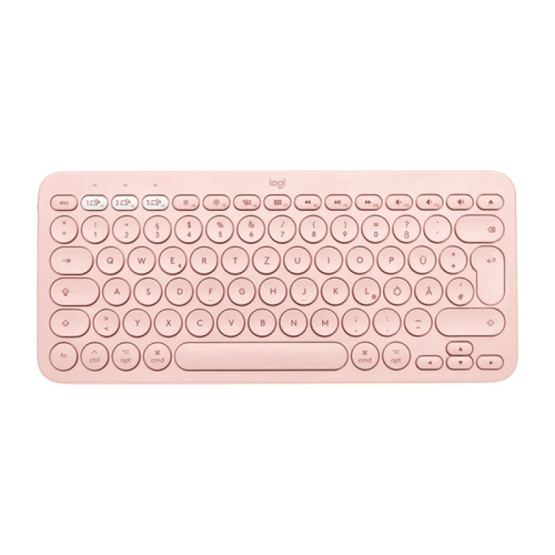Logitech K380 For Mac teclado Bluetooth QWERTY Español Rosa - Imagen 1
