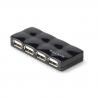 Belkin 4-Port USB 2.0 480 Mbit/s Negro - Imagen 3