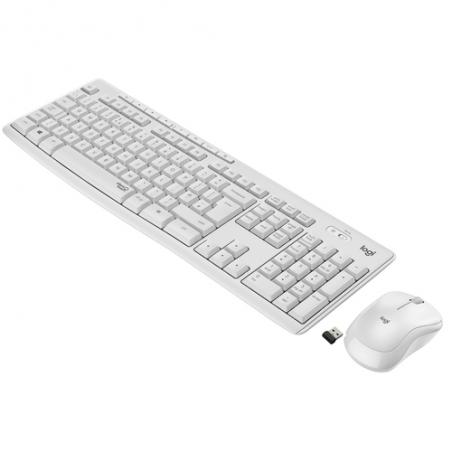 Logitech MK295 Silent Wireless Combo teclado RF inalámbrico QWERTY Francés Blanco - Imagen 1