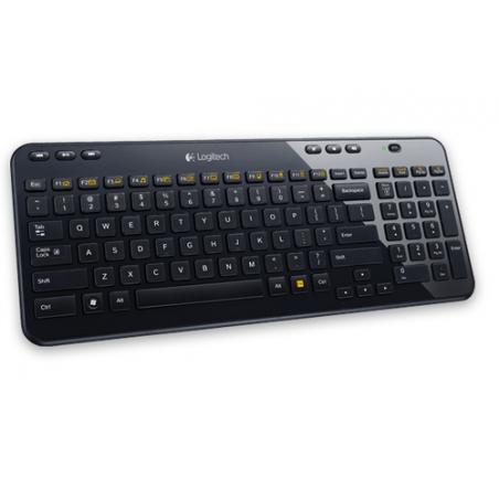 Logitech K360 teclado RF inalámbrico QWERTZ Alemán Negro - Imagen 1