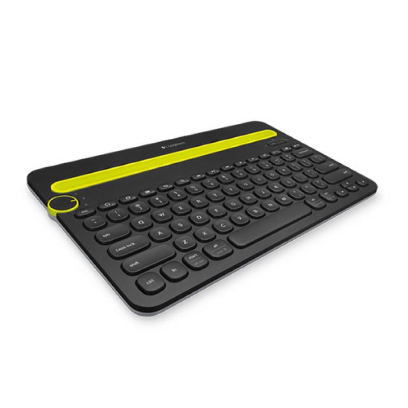 Logitech K480 QWERTY Pan Nordic Negro, Verde Bluetooth - Imagen 1