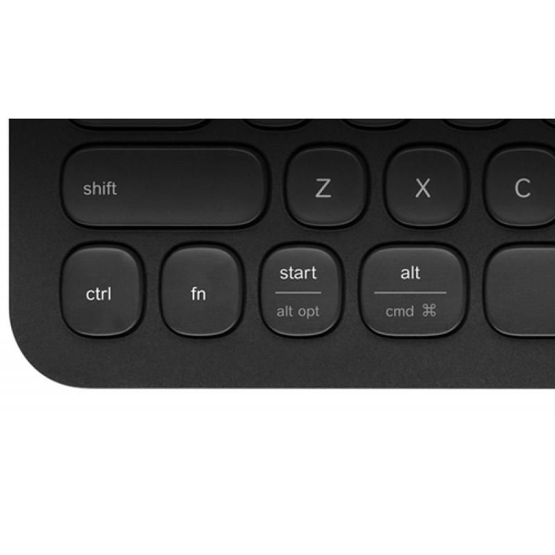 Logitech K480 QWERTY Pan Nordic Negro, Verde Bluetooth - Imagen 5