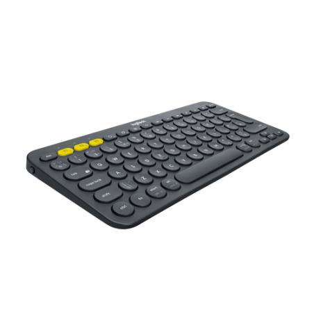 Logitech K380 Multi-Device teclado Bluetooth QWERTY Pan Nordic Gris - Imagen 2