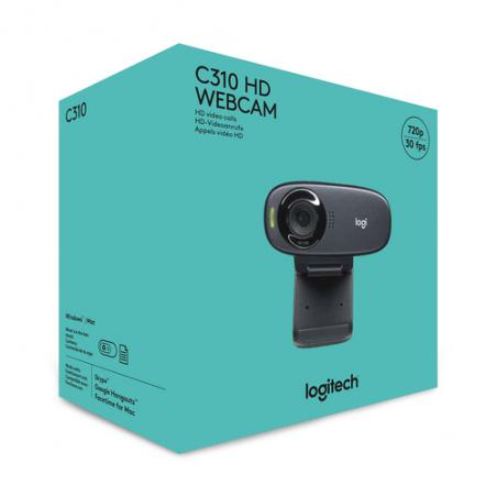 Logitech C310 HD Webcam cámara web 5 MP 1280 x 720 Pixeles USB Negro - Imagen 11