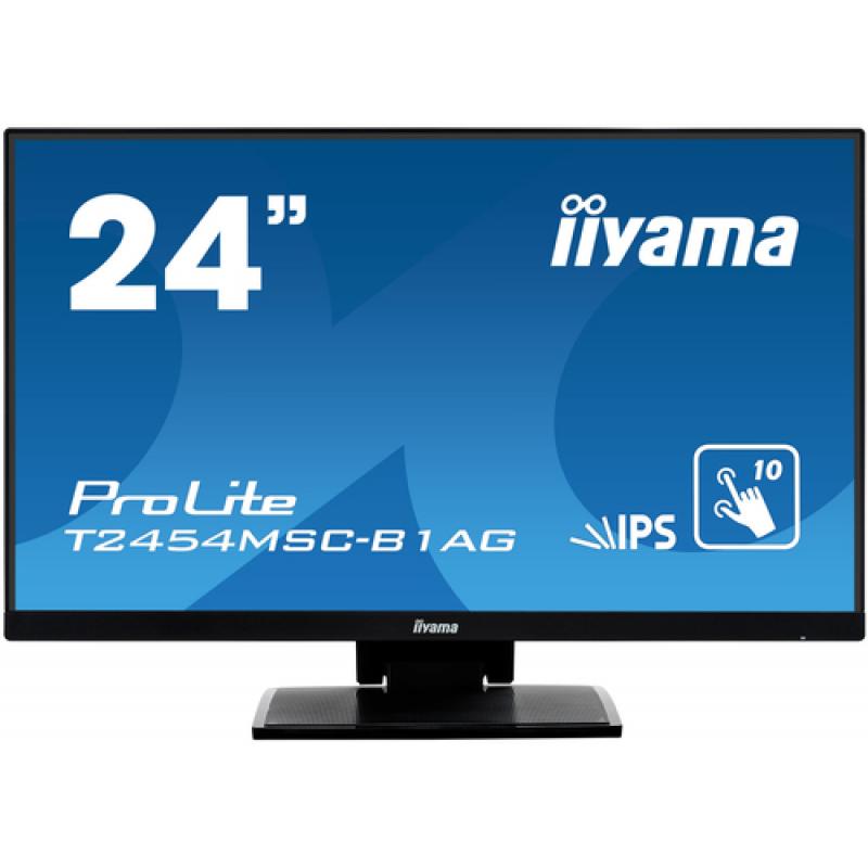iiyama ProLite T2454MSC-B1AG monitor pantalla táctil 60,5 cm (23.8") 1920 x 1080 Pixeles Negro Multi-touch Multi-usuario - Image
