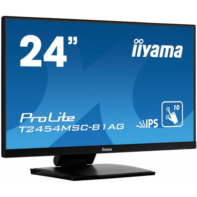 iiyama ProLite T2454MSC-B1AG monitor pantalla táctil 60,5 cm (23.8") 1920 x 1080 Pixeles Negro Multi-touch Multi-usuario - Image