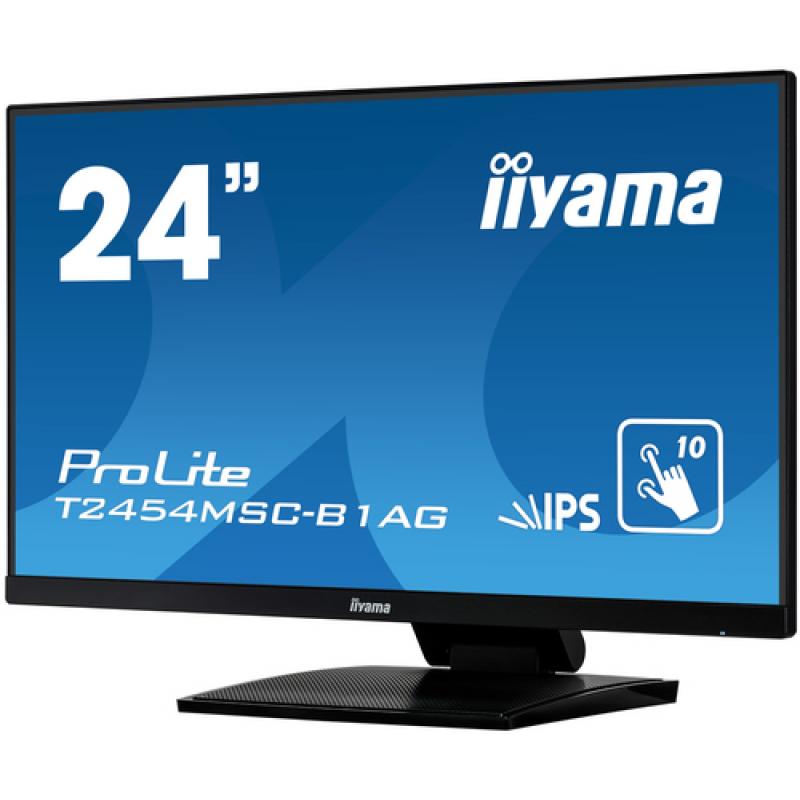 iiyama ProLite T2454MSC-B1AG monitor pantalla táctil 60,5 cm (23.8") 1920 x 1080 Pixeles Negro Multi-touch Multi-usuario - Image