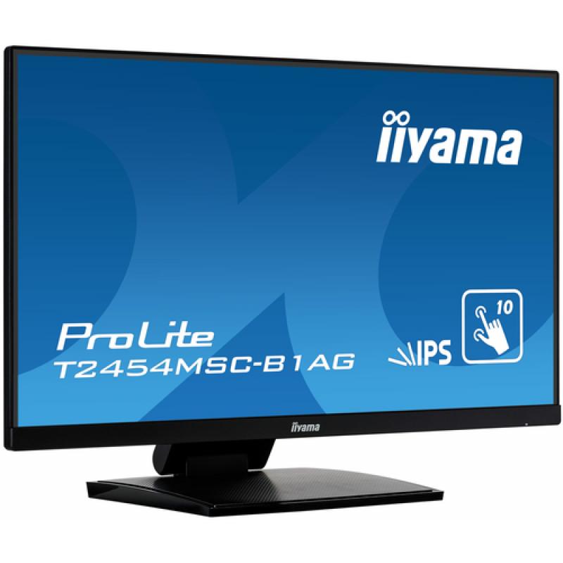 iiyama ProLite T2454MSC-B1AG monitor pantalla táctil 60,5 cm (23.8") 1920 x 1080 Pixeles Negro Multi-touch Multi-usuario - Image