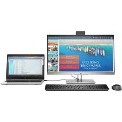 HP EliteDisplay E243d 60,5 cm (23.8") 1920 x 1080 Pixeles Full HD LED Gris, Plata - Imagen 1