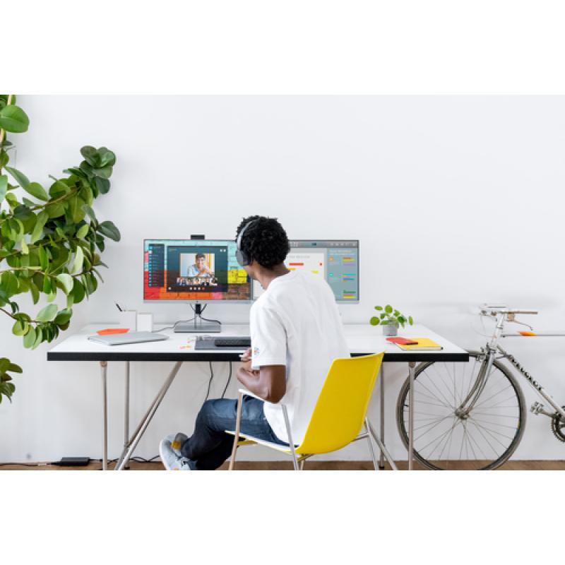 HP EliteDisplay E243d 60,5 cm (23.8") 1920 x 1080 Pixeles Full HD LED Gris, Plata - Imagen 7