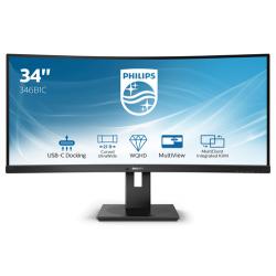 Philips B Line 346B1C/00 pantalla para PC 86,4 cm (34") 3440 x 1440 Pixeles Quad HD LCD Negro - Imagen 1