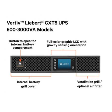 Vertiv Liebert GXT5 Doble conversión (en línea) 2 kVA 2000 W 8 salidas AC - Imagen 8