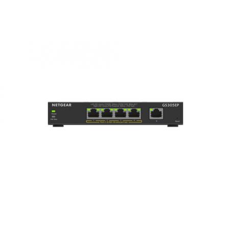 Netgear GS305EP Gestionado L2/L3 Gigabit Ethernet (10/100/1000) Energía sobre Ethernet (PoE) Negro - Imagen 2