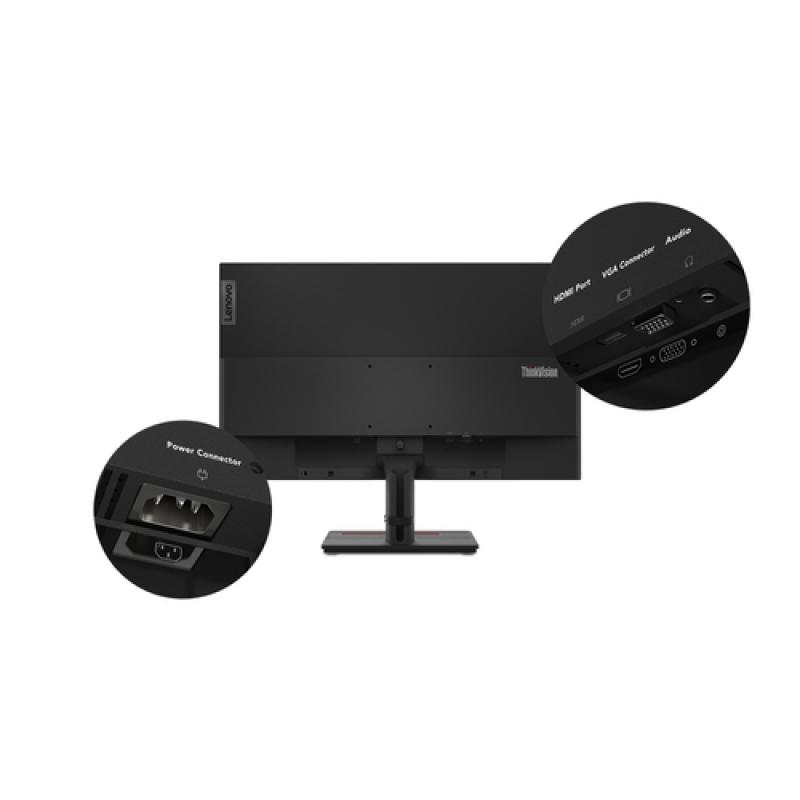 Lenovo ThinkVision S27e-20 68,6 cm (27") 1920 x 1080 Pixeles Full HD LED Negro - Imagen 10
